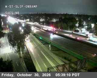 Hwy 5 NB at W St slip on ramp