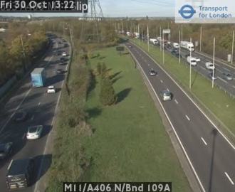 M11/A406 N/Bnd 109A